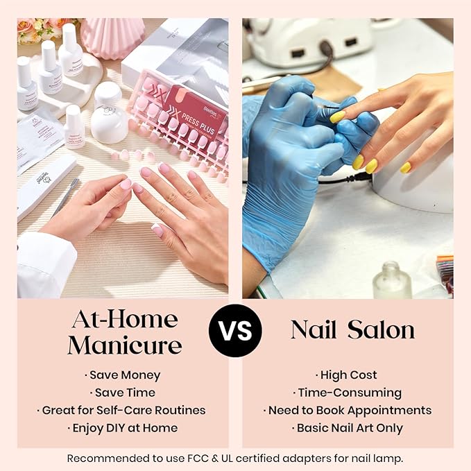 Beetles Press On Nails Kit - Cappuccino Mousse French | 7 Colors Medium Almond French Tip Press On Nails | 224Pcs 16 Sizes All-in-One Kit With Nail Glue,Remover,Builder Top Coat,Nail Lamp