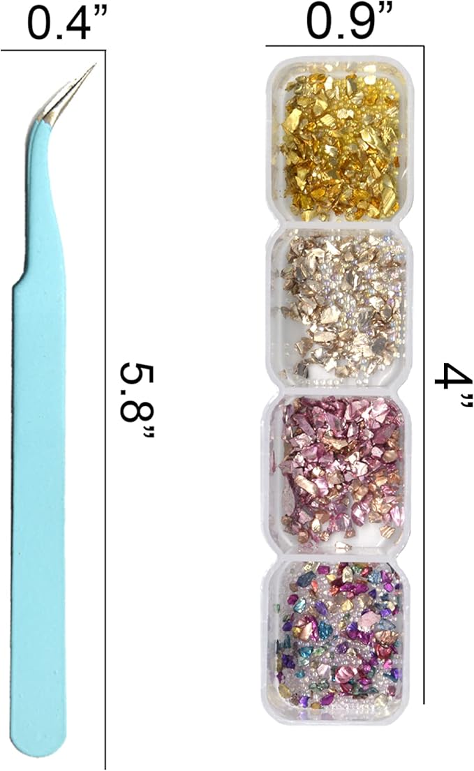 PrettyClaw Nail Art Set 28 Styles Nail Charms (1000+ Pieces) (Set #8)
