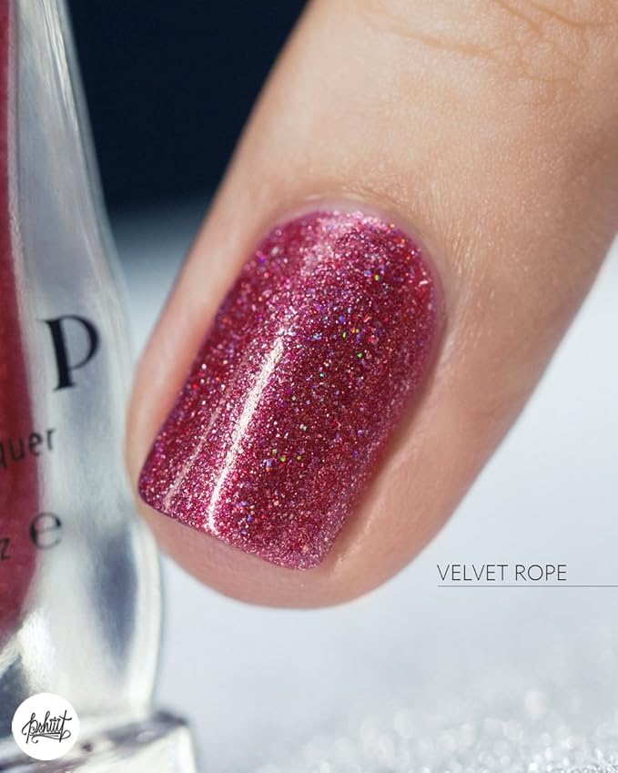 ILNP Velvet Rope - Dark Magenta Holographic Metallic Nail Polish