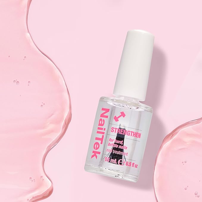 Nail Tek Nail Strengthener Formula 3 – Strengthening Nail-Polish Treatment for Hard, Dry, Brittle Nails, 0.5 fl oz