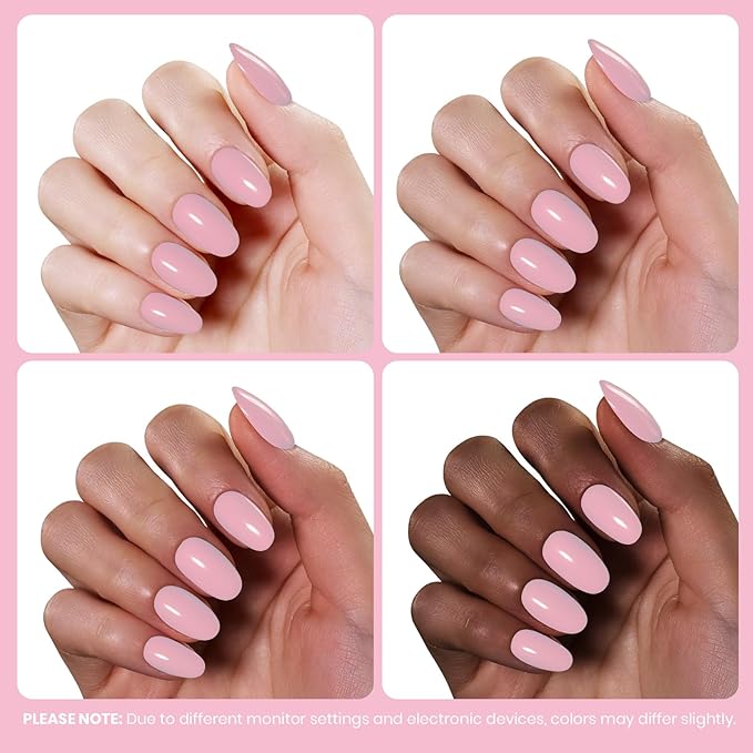 Beetles Nude Pink Gel Polish - Chestnu Serenade 15ML/0.51Fl Oz, Hema Free Pink Nude Gel Polish, Same Color Same Bottle, Soak Off UV LED Lamp Spring Summer Nails Art, Manicure Salon DIY French Nails
