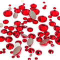 LIGHT SIAM (227) red 144 pcs Swarovski 2058/2088 Crystal Flatbacks red rhinestones nail art mixed with Sizes ss5, ss7, ss9, ss12, ss16, ss20, ss30