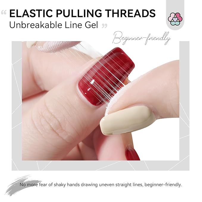 SAVILAND 2 PCS Spider Gel Set: Black & White Spider Gel for Nail Art Soak off Gels U V LED Good Toughness and Elasticity Easy To Use for Beginner Manicurist Home Salon Use