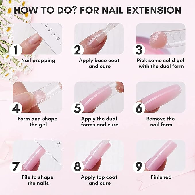 Makartt 3D Gel Nail Art: 15ML Solid Gel Builder, Non-sticky for Extension 3D Sculpting Nail, UV Glue for Acrylic Tips, Rhinestones & Sculpture Hard Gels for Nails UV/LED Lamp Required Dusty Pink