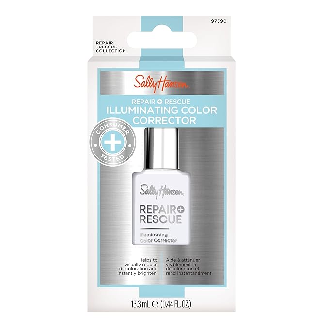 Sally Hansen Nail Treatment Repair + Rescue Illuminating Color Corrector | Reduces Nail Discoloration & Brightens Dull Nails