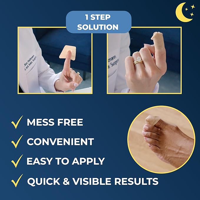 Kerasal Nighttime Renewal Fungal Nail Patches - 14 Patch Twin Pack - Overnight Nail Repair for Nail Fungus Damage, 8-Hour Nail Treatment Restores Healthy Appearance