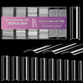 700pcs Square Nail Tips No C Curve Clear Straight Nail Extension Acrylic Nails Tip For Nail Salons With Box
