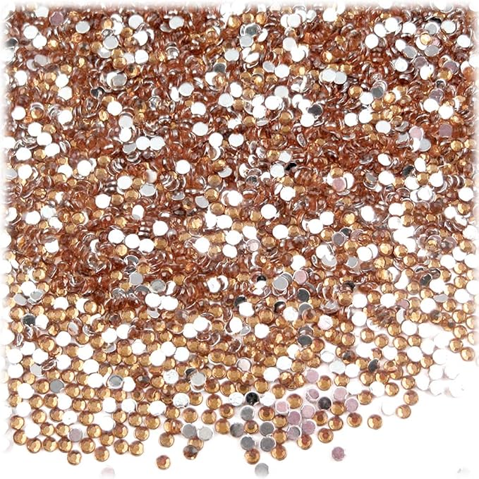 The Crafts Outlet 5,000pc Rhinestones Round 2mm Tiny for Nails - Multi Assortment
