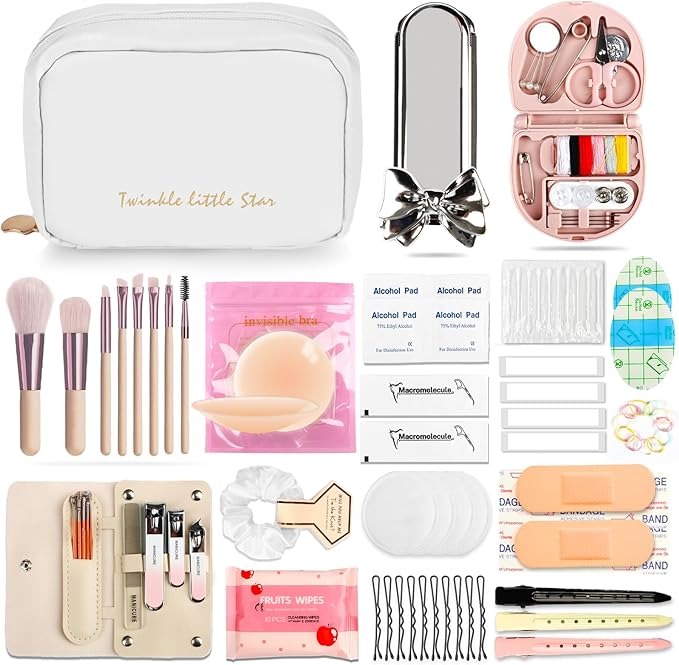 Bridal Emergency Kit 40+ Wedding Day Essentials Survival Set for Bride & Bridal Party