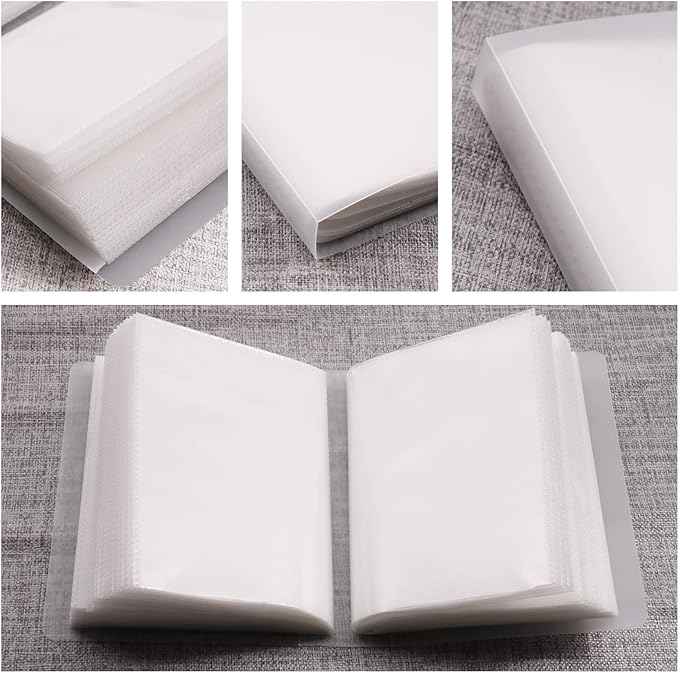 Nail Art Stickers Organizers Storage 100 Slots Empty Nail Decals Book Binder for Nail Art Supplies DIY Stickers Display Holder Collecting Album Nail Organizers Tools