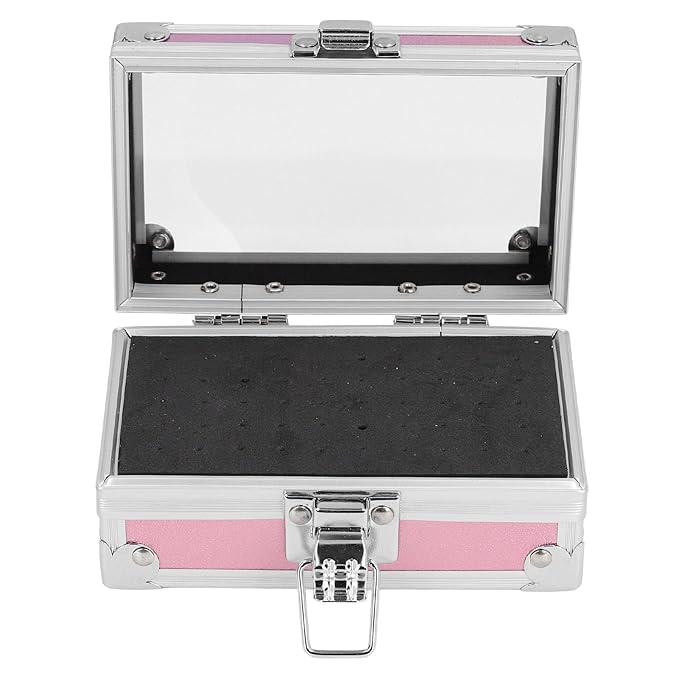 Dioche Nail Drill Bits Holder, Drop Multi Hole Storage Box, Nail Drill Bits Stand Displayer Organizer Container (Dazzling)