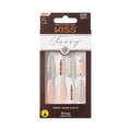KISS Classy, Press On Nails, Nail glue included, 'Sophisticated', Silver, Extra-Long Size, Coffin Shape, Includes 30 Nails, 2g glue, 1 Manicure Stick, 1 Mini File