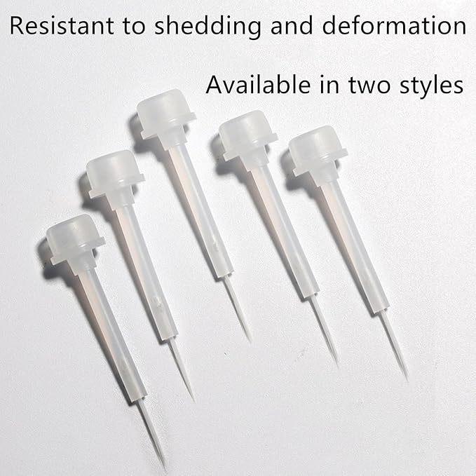 20pcs Nail Polish Brush Replacement, Disposable Nail Polish Brushes 2 Style Dip Powder Brush Liquid Replacement Brushes Nail Polish Bottles Brush for Nail Art