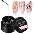 Makartt 3D Spider Gel for Nail Art: Clear Elastic Gel Polish for Drawing and Lines, Use with Chrome Powder, Soak-Off UV LED Gel for DIY Manicures Home or Salon Use