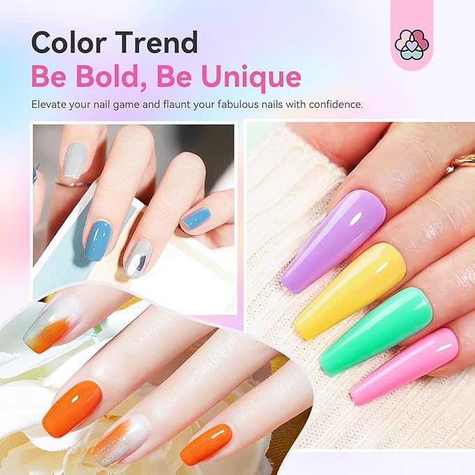 SAVILAND 36 Colors Gel Nail Polish Set: 39 PCS All Season Gel Nail Polish Sheer Glitter Solid Charm Colors with Base Gel Glossy Matte Top Polish Set Christmas Gifts for Manicure Nail Art