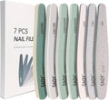 GAOY Nail Files and Buffers, 7 Pcs Nail File Set with Shiner, Emery Boards for Natural Nails Manicure Art Tools and Pedicure Supplies at Home DIY Salon