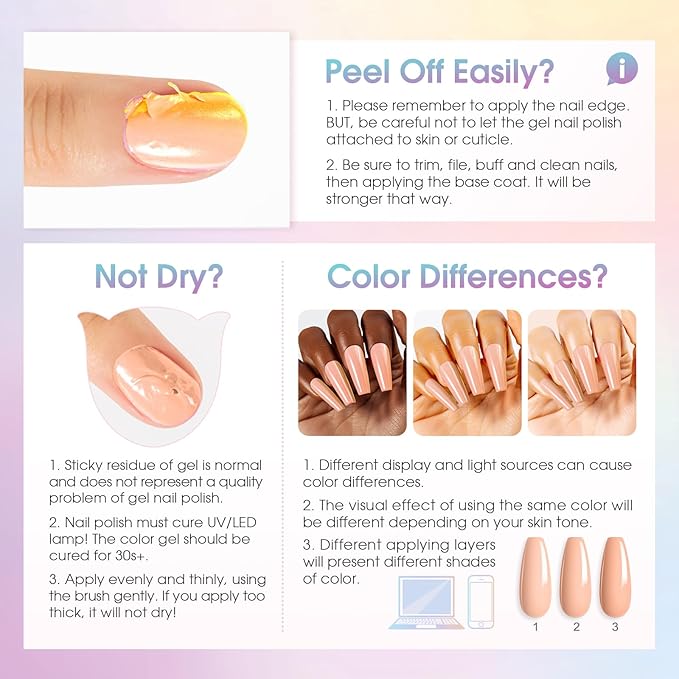 ROSALIND 12PCS Color Changing Gel Nail Polish, Temperature Mood Change Red Pink Purple Blue Colors Gel Polish Soak Off UV Thermal Nail Polish Set for Manicure DIY at Home and Salon