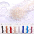 24000Pcs Of Mini Glitter Caviar Micro Crystal Beads 3D Nail Art Rhinestone Decorations DIY Manicure Accessories (diamond)