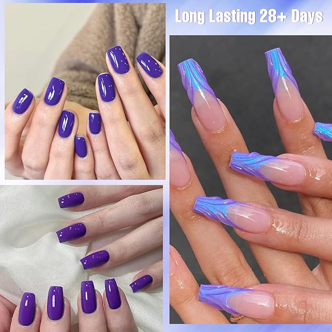 MTSSII 3d Gel Nail Art Set: White Aurora Blue Green Non Stick Hand Solid Builder Gel All-in-1 Kit for Carving Extension Blue Purple Nail Polish Home DIY