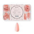 Apres Neutrals Gel-X Margot Box Of Press On Nails, 11 Sizes 00-9, Soft Gel Nail Tip Box (150pcs) (Natural Stiletto Short, 150)