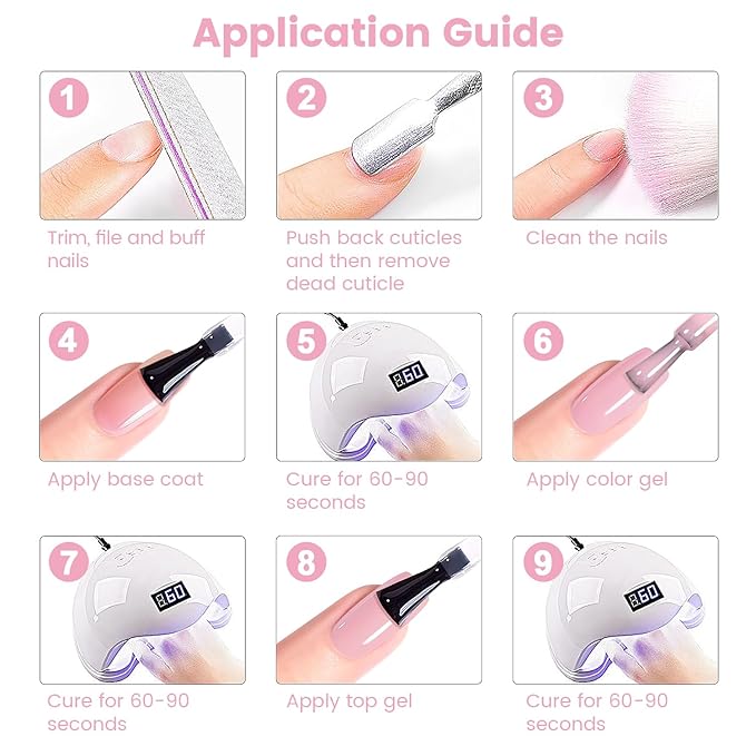 RARJSM Blush Pink Rubber Base Gel Nail Polish Nude Skin Tone Rubber Base Gel for Nails Natural Nude Color French Manicure Brush on Extend Buildergel Soak Off Curing Requires 15ml Salon Home DIY Use