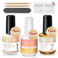 SAVILAND Nail Dehydrator and Primer: Nails Prep Kit Super Strong Nail Glue Non-Acid for Nail Studs No Lift Primer and Dehydrator for Gels Polish Press Ons DIY At Home Salon Gift for Home