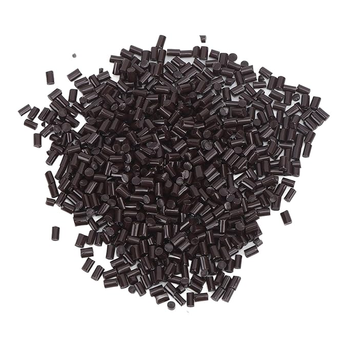 Italian Glue Brown Fusion Granule Bead for Hair Extension, 100g Hot Glue Tip for Hair Extension Nail Design, Italian Rebond Granules Beads Hair Extension Fusion Kit