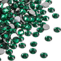 Beadsland 2880pcs Flat Back Crystal Rhinestones Round Gems for Nail Art and Craft Glue Fix,Emerald,SS20,4.6-4.8mm