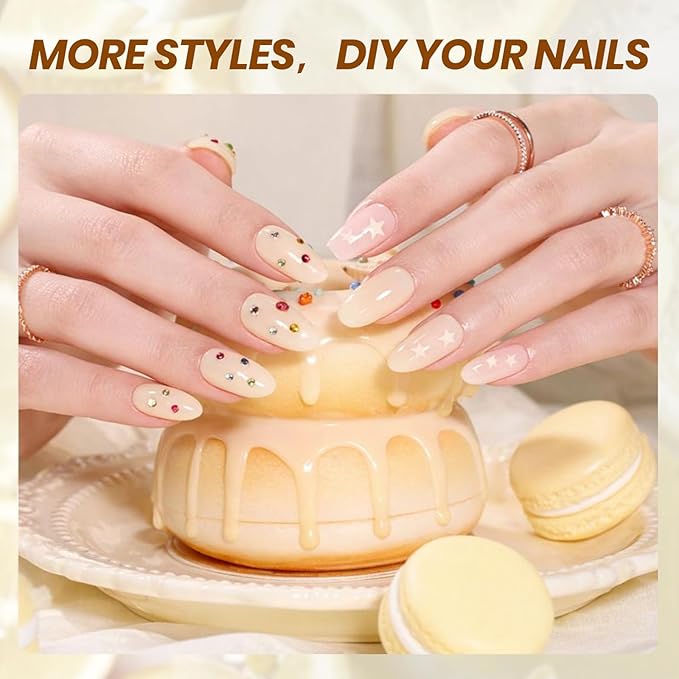 Beetles Butter Veil Yellow Jelly Gel Nail Polish - 15ML Butter Yellow Gel Nail Polish Base Color Nail Concealer Sheer Translucent Effect Soak Off UV DIY Nail Art Manicure Gift for Women