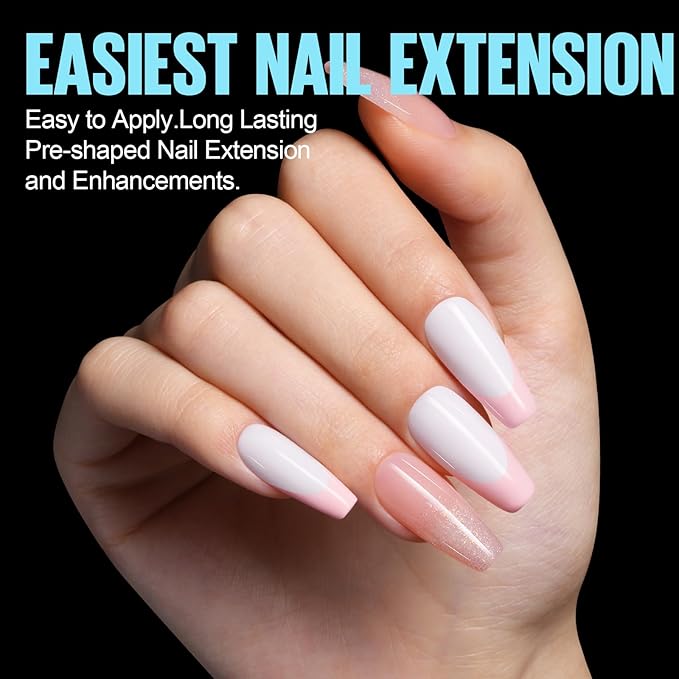TOMICCA Medium Coffin Nail Tips 360pcs Soft Pre Shaped Gel Nail Tips 15 Sizes Full Cover Coffin Nails Acrylic Full Matte Gel Fake Nails for Soak Off Nail Extensions