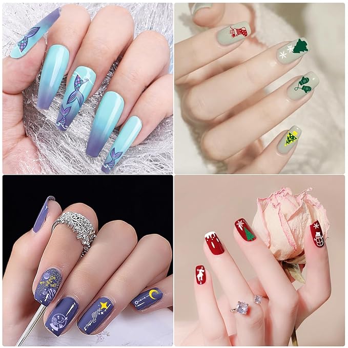 Biutee Nail Stamping Plate Set 12Pcs Nail Art Stamping Plates Nail Stamping Kit Nail Stamper Kit Flower Leaves Animal Lace Star Design Nail Stamp Plate