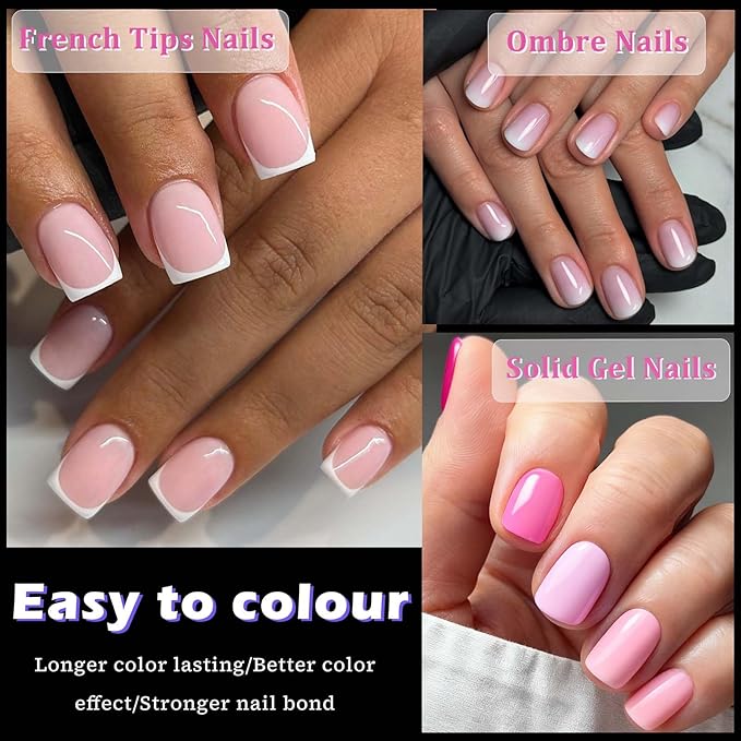 240pc Extra Short Gel Nail Tips Square Fake Nails Clear Press ons Nail, XS Short Square Nails Tips Acrylic Nails Extension Soft Gel Nails Tip Full Cover False Nail Clear Artficial Fingernails