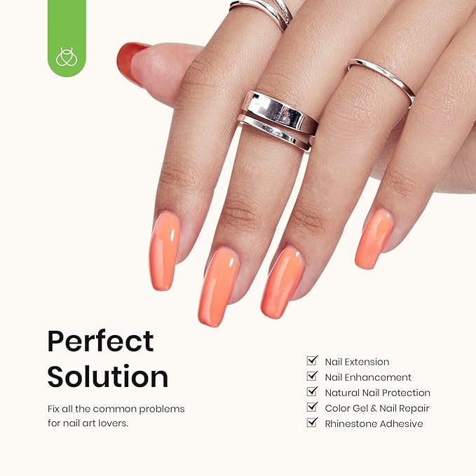 Beetles 3 Pcs 7.5ml Builder Nail Gel No Wipe Base Top Coat Set with Beetles 23Pcs Pastel Color Gel Nail Polish Kit