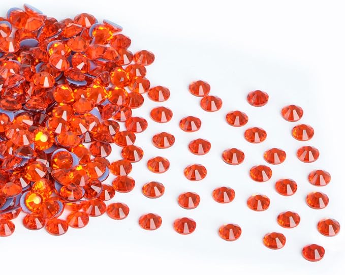1440 Pieces SS20 Hyacinth Hotfix Rhinestones Flatback Round Crystal Glass Rhinestones Gems for Crafts Nail Face Art Clothes Shoes Bags DIY