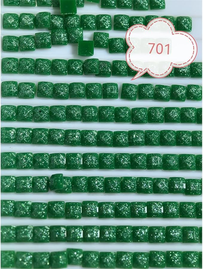 76000PCS Fairy Beads for Diamond Painting, Diamond Painting Accessories, 76 Colors Square Drills for Crafts, Bead Art or Nails Art, 2.5MM