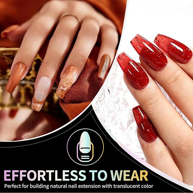 Medium Coffin Nails Tips - 12 Sizes 240Pcs Pre-Shaped Soft Gel Half Matte Full Cover Press On False Nails Tips Clear Acrylic Fake Nail Extensions for Home DIY Manicure Salon