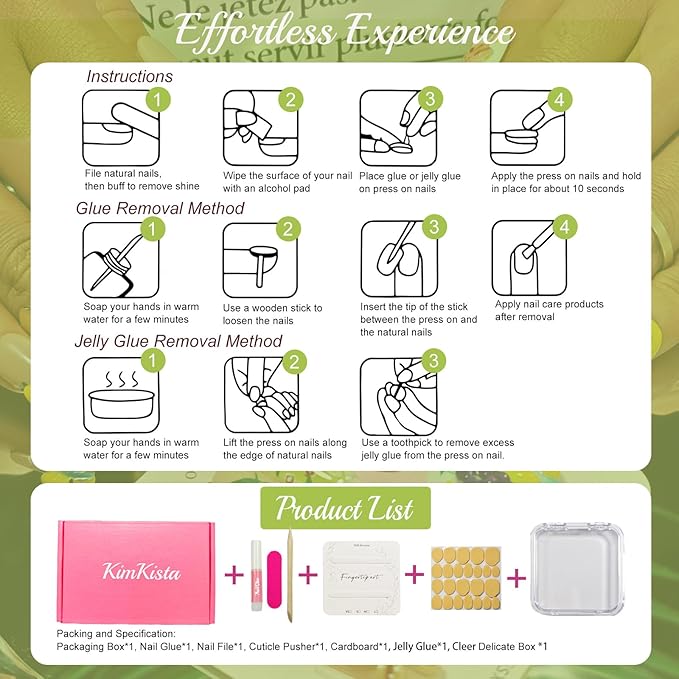 Handmade Acrylic Press On Nails Almond, French Tip Press On Nails Medium, Flower 3D Nails Cherry Strawberry Fruit Plaid For Women Gift, Reusable Stick On Fake Nails Kit With Nail Glue(Fruit Picnic-S)