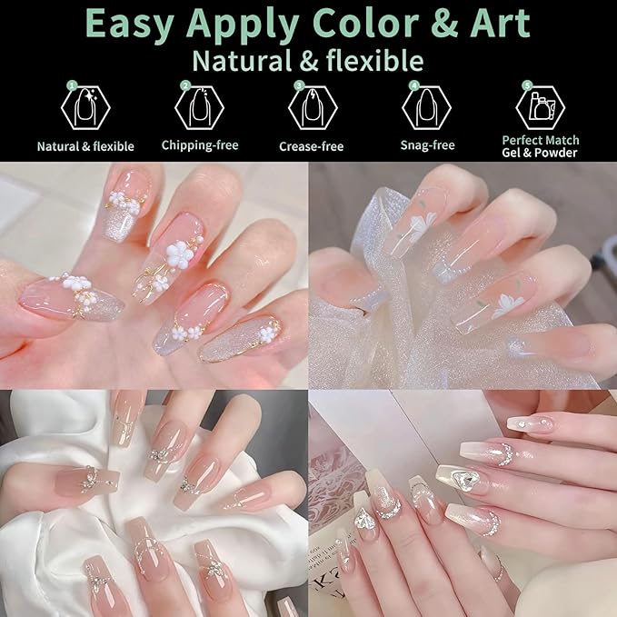 Long Square Nail Tips, 216pcs Acrylic Fake Nails Gel Nail Tips Soft, Full Cover Pre-Shaped Matte Clear Press on Nails for Extension, Diy at Home Manicure 10 Sizes