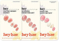 Heyhae Semi Cured Gel Nail Strips Assorted Bundle (3 Pack) | No LED Lamp Needed | Easy Apply & Remove, Salon Quality | Includes Strips, Prep Pads, Nail Files & Wooden Sticks - Sweet Pink