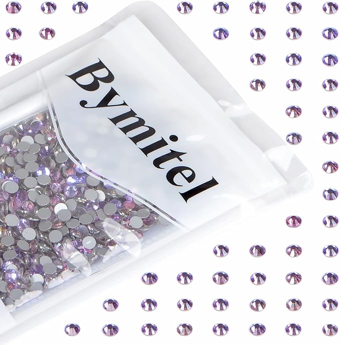 1440PCS Art Nail Rhinestones Non Hotfix Glue Fix Round Crystals Glass Flatback for DIY Jewelry Making with one Picking Pen (ss20 1440pcs, Green Pink)