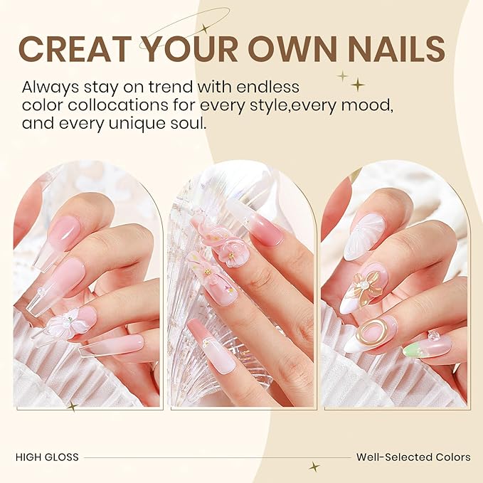 2PCS Clear 3D Sculpting Gel Non-Stick Hand Solid Builder 3D Nail Gel Art with Silicone Pen for 3D Modeling Nail Art Home Manicure DIY for Women