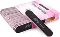25pcs - PANA Mini Double-Sided Emery Nail File for Manicure, Pedicure, Natural, and Acrylic Nails - Black (Grit 180/180)