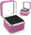 Nail Drill Bits Holder Rhinestone Case Box- 25 Holes Dustproof Portable Storage Box Efile Nail Bits Displayer Organizer Container for Manicure Tools