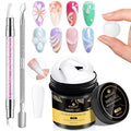 Solid Builder Gel for Nails LEDSUUEI - 100g Large Capacity White 3D Nail Gel Sculpting Non-Sticky Hand Carving Glue Extension for Manicure Salon Home Decoration DIY