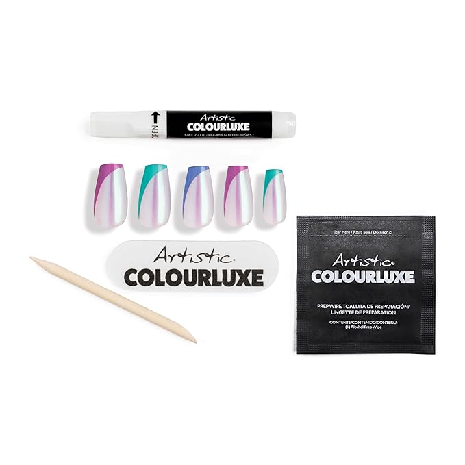 Artistic Colourluxe Press-On Tips - Kit Colourluxe Press-On Tips - Kits Nails - 30 Nails (Give Me Cyberspace, Kit)