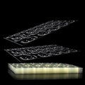 Laza 240 Pcs Thin Breathable Adhesive Tabs Fake Nail Glue Sticker 10 Sheets Super Sticky Double Sided Tips (Germany Jelly Gel) Flexible for Acrylic False Nails Manicure Tape
