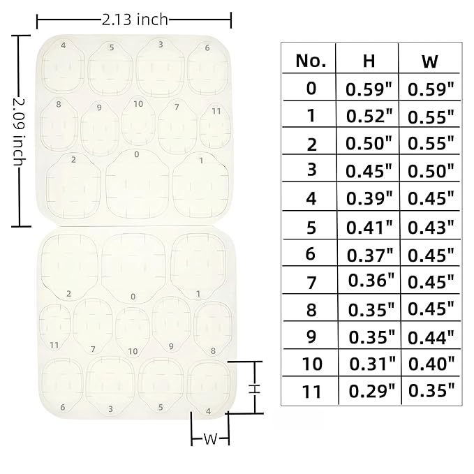 1200pcs (50 Sheets) Nail Adhesive Tabs，Double Sided Nail Adhesives False Nail Tips Jelly Adhesive Tabs Nail Glue, Waterproof Breathable Jelly Press on Nails Sticky Tabs Nail Glue Sticker (Large Size)