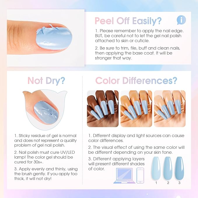 ROSALIND 25pcs bright Gel Nail Polish Set 21 colors Pastel Pinks Neon Rainbow gel polish with 10mL 4pcs Base & Top Coat， Soak Off U v DIY Salon Nail Gel Gift for Women