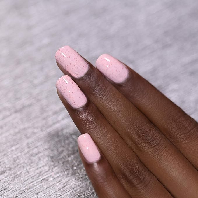 ILNP Sunday - Pastel Pink Speckled Nail Polish, Chip Resistant, 7-Free, Non-Toxic, Vegan, Cruelty Free, 12ml