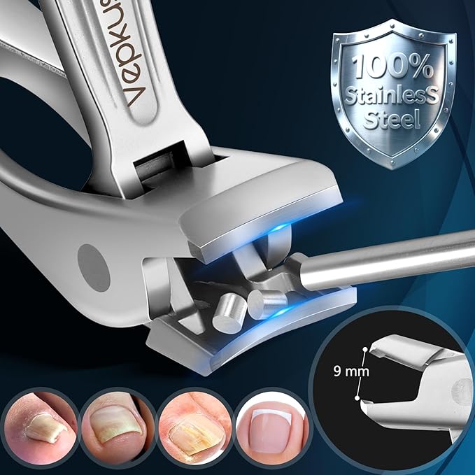 Nail Clippers&Toenail Clippers for Thick Nails for Seniors | Toe Nail Clippers Set for Ingrown Nails for Men | Manicure Kit &Nail Cutter for Women, Gift Idea